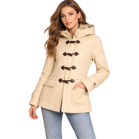 Vintage a.n.a Tan Utility Jacket with Toggle Closures - Picture 7 of 7